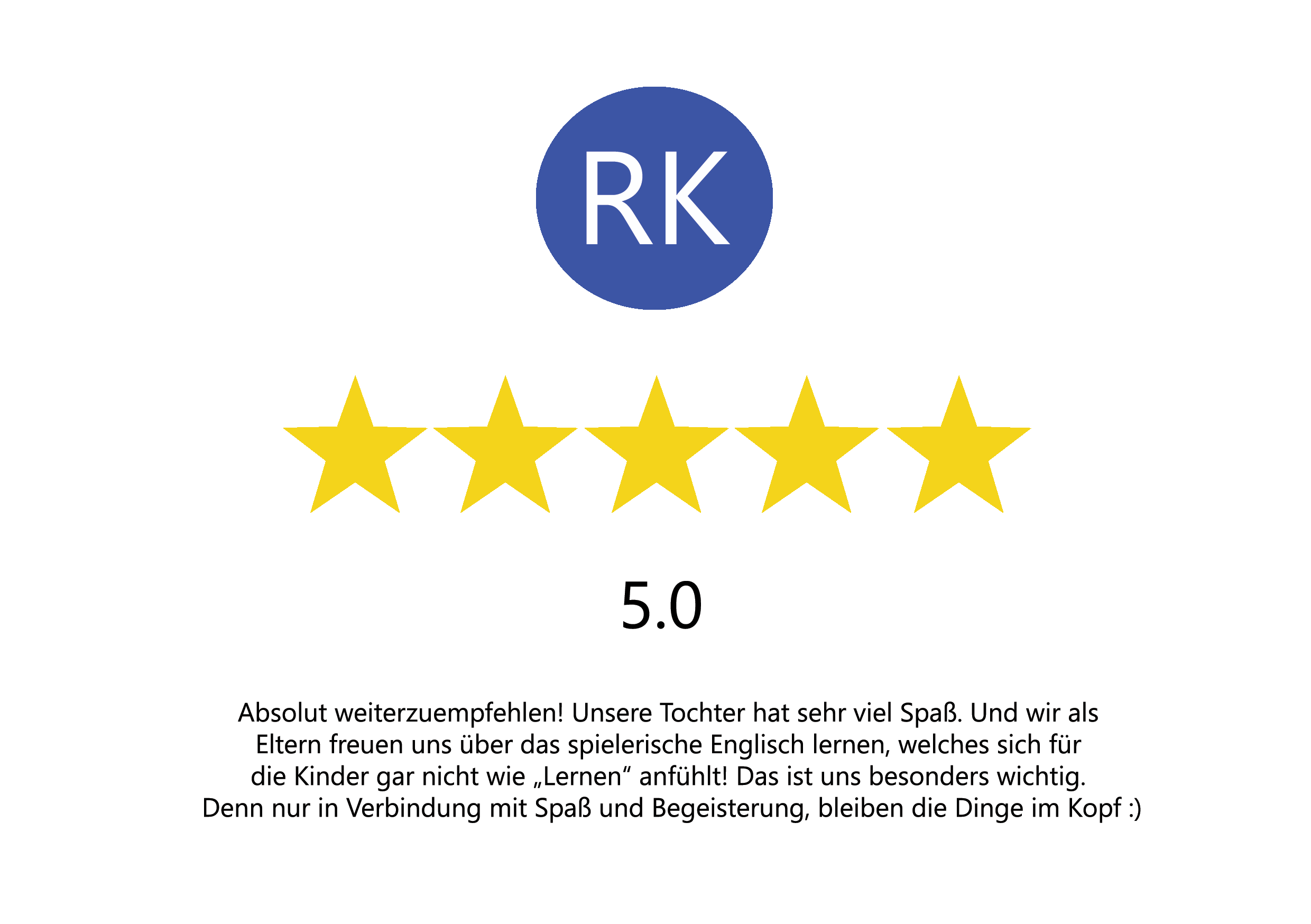 Google review: German Frankfurt Nordend – Learning Zone