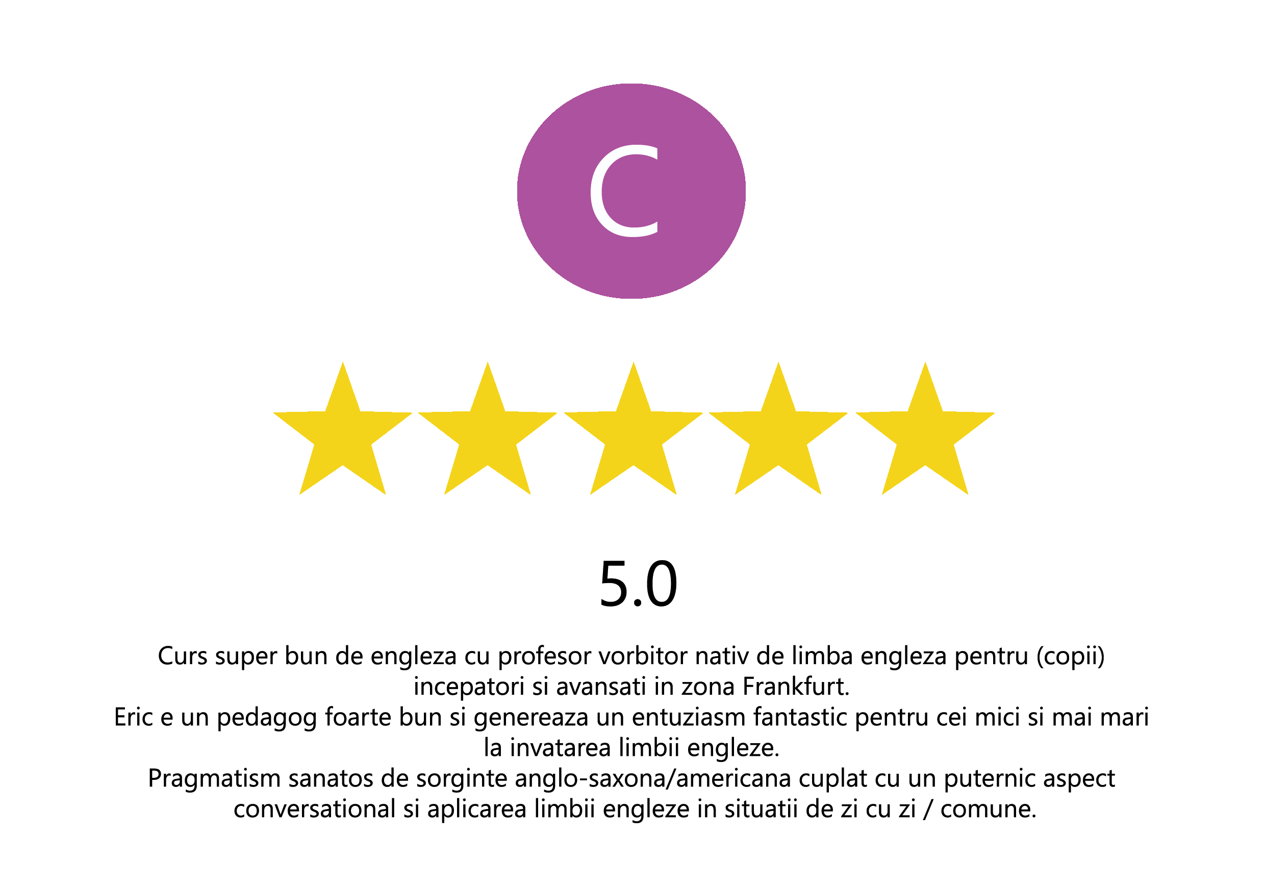 Google review: Abitur exam prep English Frankfurt – Learning Zone