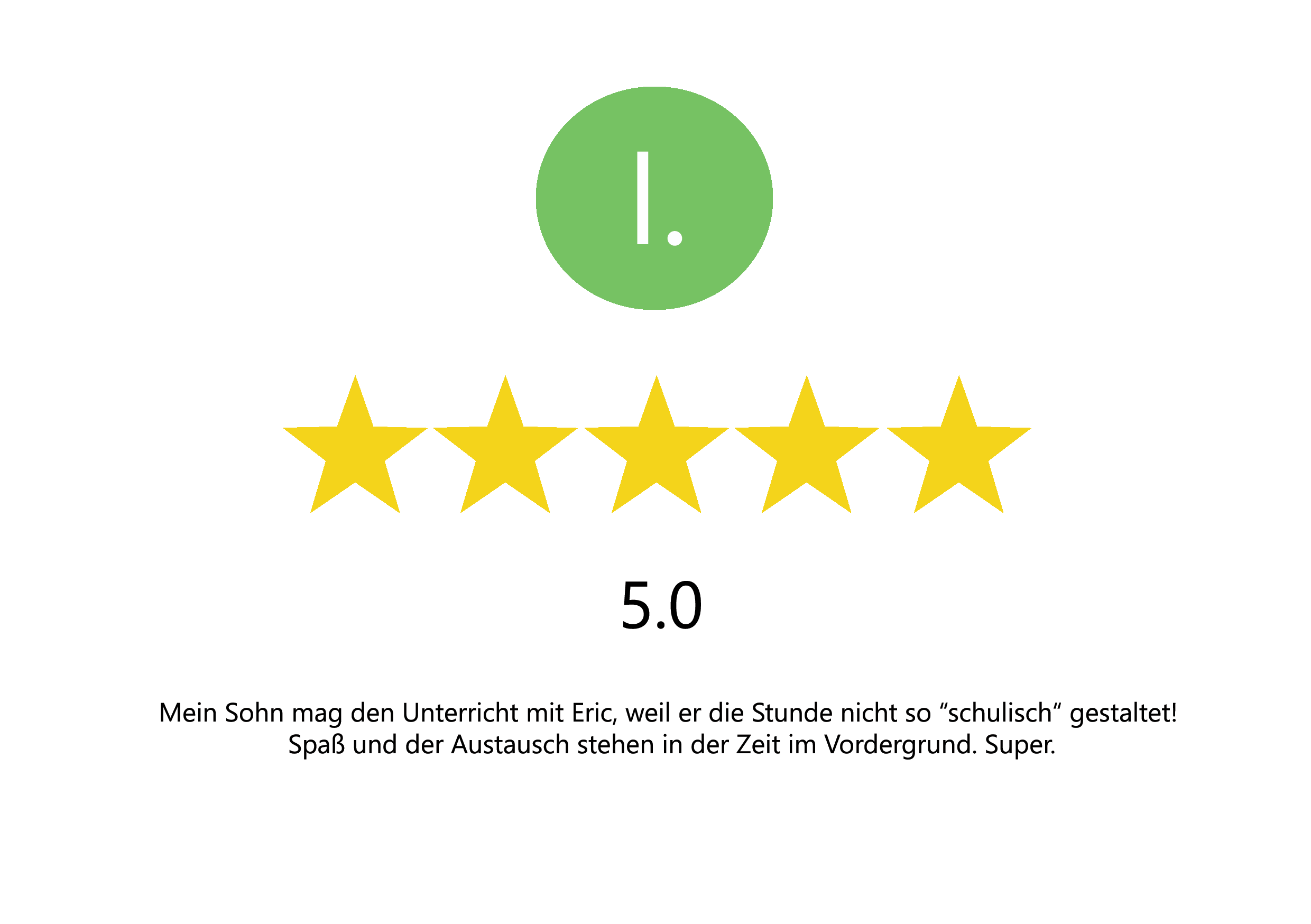 Google review: English conversation course Frankfurt – Learning Zone